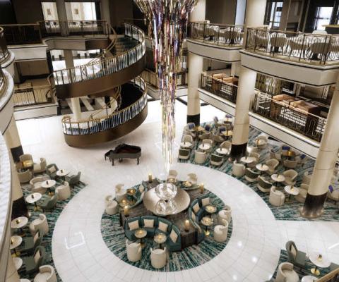 The atrium of P&O's Britannia following the refurbishment