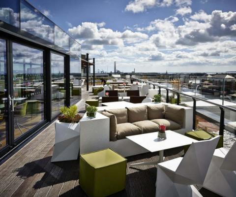 The Marker Hotel in Dublin has a rooftop bar and terrace