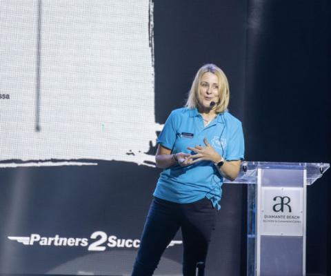 Zoe Towers debuted Vibe at Jet2's VIP conference in Calpe on Tuesday