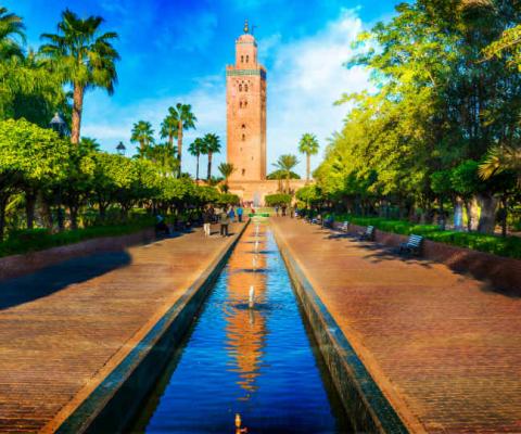 Koutoubia Mosque in Marrakech, Morocco