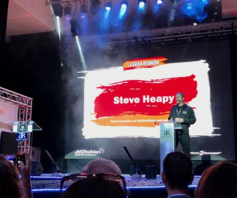 Steve Heapy said there was no upper limit on Jet2's business with agents