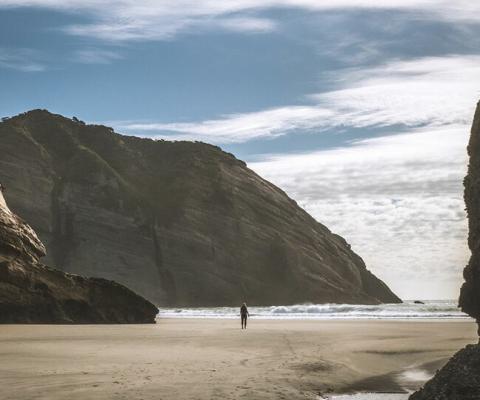 Wharariki Beach, Puponga, New Zealand. Photo by Tyler Lastovich on Unsplash