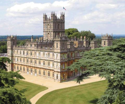Downton Abbey is filmed at Highclere Castle in Hampshire