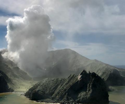 White Island erupted on 9 December. Picture: PA Images