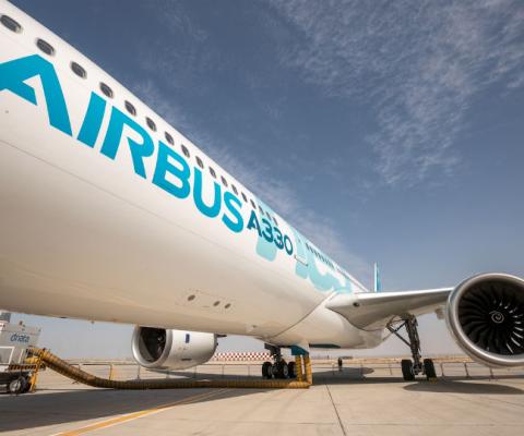 Airbus wants to halve emissions from its aircraft by 2050 (Credit: Airbus / N Hopwood)