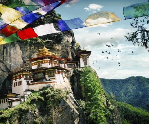 The Tiger's Nest Monastery in Bhutan
