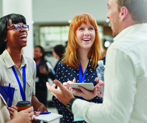 Agents at networking event