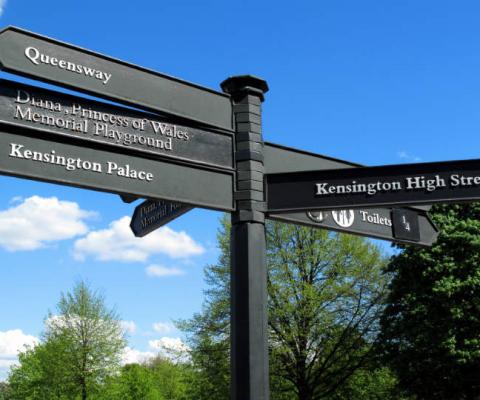 The former Whiteleys department store is near Kensington Palace
