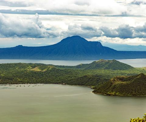 The Taal Volcano in the Philippines