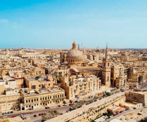 A view of Valletta, Malta