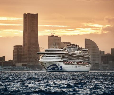 Diamond Princess is being held off the coast of Yokohama in Japan