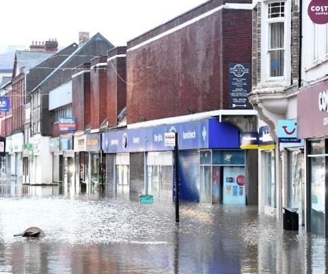 Tui's Pontypridd store was shut on Monday (17 February) due to the flooding