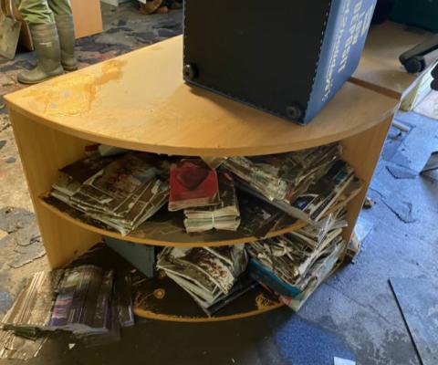 The aftermath of the Storm Ciara flood at Benchmark Travel and Tours