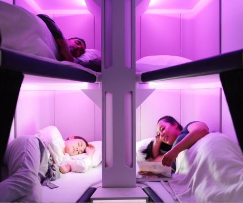 The new Air New Zealand Economy Skynest pods