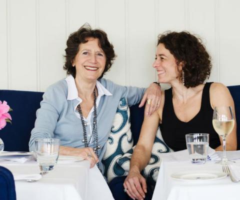 Olga Polizzi (left) with her daughter Alex, host of The Hotel Inspector
