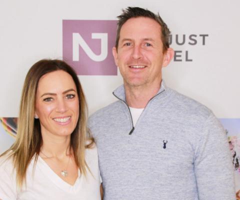 Sara Rigby and her husband, Rob.