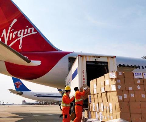 Virgin will operate eight medical cargo flights during April