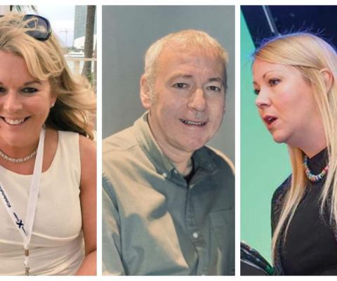 Oasis Travel’s Sandra Corkin, Idle Travel’s Tony Mann and Gemma Antrobus of Haslemere Travel