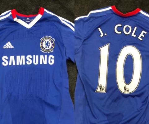 A Chelsea shirt worn by Joe Cole is up for grabs