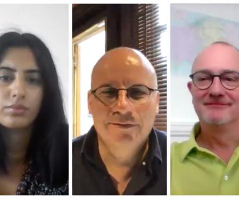 Kemp Little’s Farina Azam, Mark Tanzer of Abta and The Travel Village Group’s Phil Nuttall