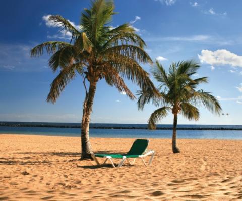 More than 2.5 million seats will be available to the Canaries (pictured: Tenerife beach)