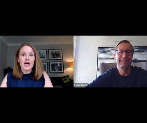 Travel Counsellors' Steve Byrne with Pippa Jacks in the TTG interview