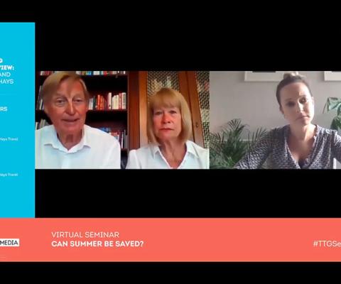 John and Irene Hays spoke during the latest TTG Virtual Seminar