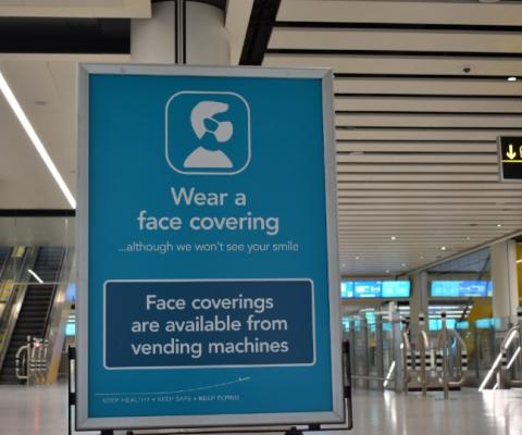 Face masks are set to become mandatory at Gatwick airport