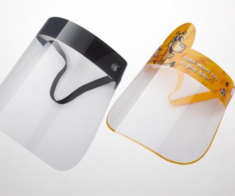 Qatar Airways will hand out face shields before flights