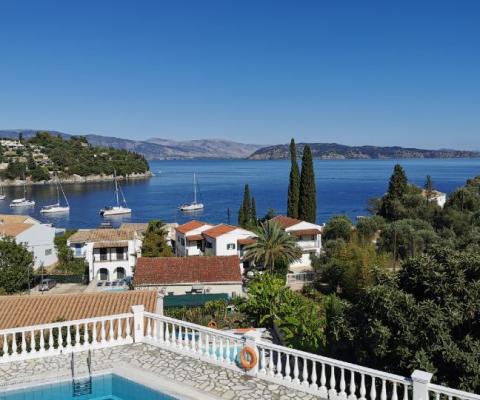 The view from Sunvil's Kalami Bay apartments in Kalami, Corfu