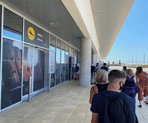 Entering arrivals in Cyprus was an organised process