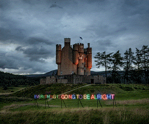 Martin Creed's Work No.3435, Everything Is Going To Be Alright (Photo credit Sim Canetty Clarke)