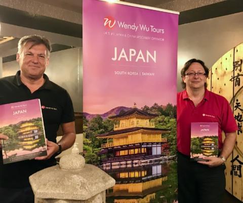 L-R: Wendy Wu Tours' global sales director John Warr and senior business development manager Joe Lavers