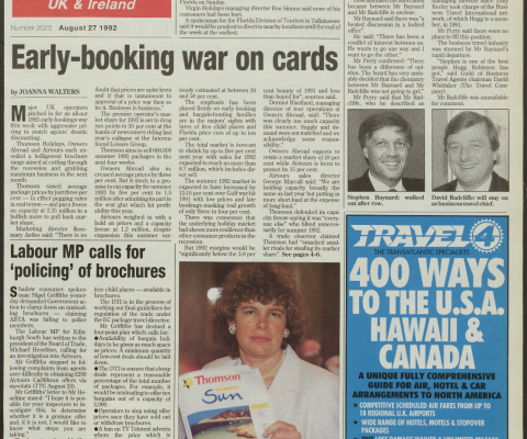 Travel Trade Gazette 27 August 1992