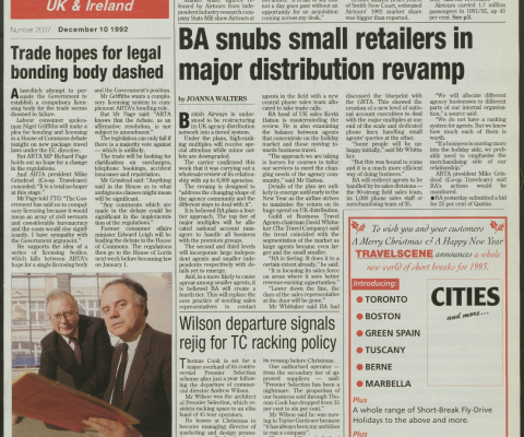 Travel Trade Gazette 10 December 1992