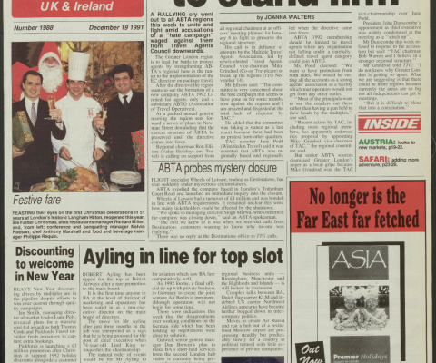 Travel Trade Gazette 19 December 1991