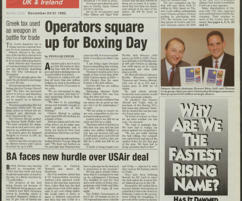 Travel Trade Gazette 24/31 December 1992