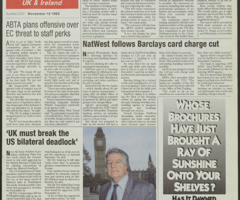 Travel Trade Gazette 12 November 1992