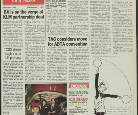 Travel Trade Gazette 21 November 1991