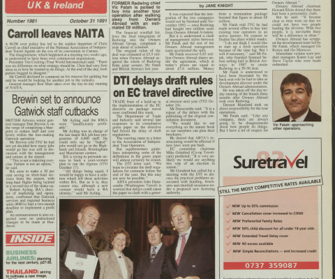 Travel Trade Gazette 31 October 1991