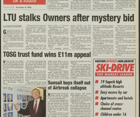 Travel Trade Gazette 8 October 1992