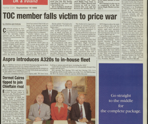 Travel Trade Gazette 10 September 1992