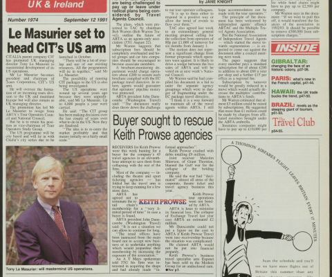 Travel Trade Gazette 12 September 1991