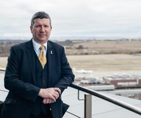 Edinburgh airport's Gordon Dewar says nobody in aviation has "advocated trading lives for the economy"