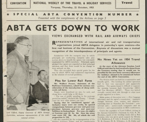 Travel Trade Gazette ABTA Special 22 October 1953