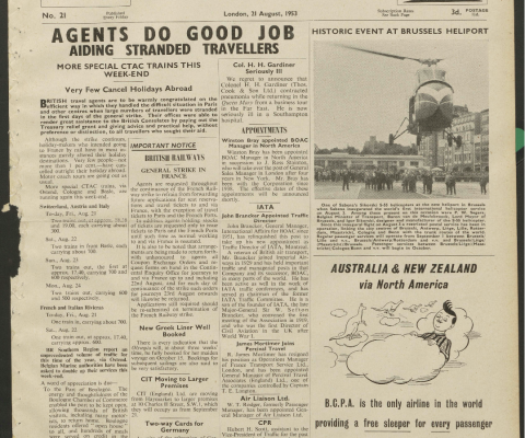 Travel Trade Gazette 21 August 1953