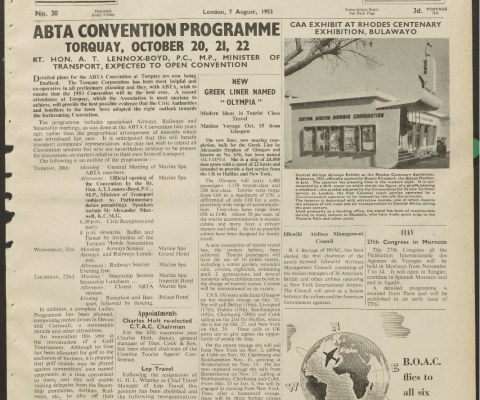 Travel Trade Gazette 7 August 1953