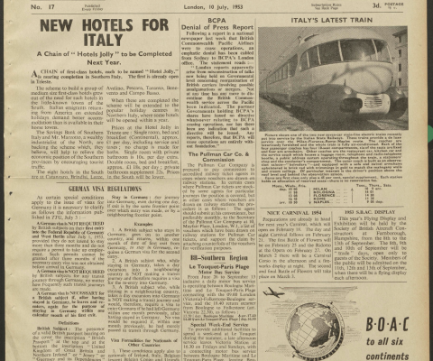 Travel Trade Gazette 10 July 1953