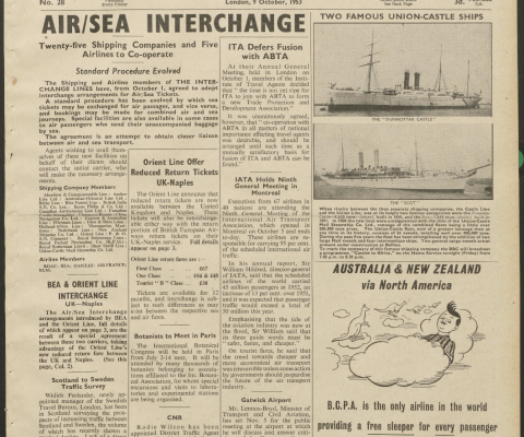 Travel Trade Gazette 9 October 1953
