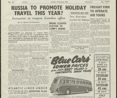Travel Trade Gazette 15 January 1954